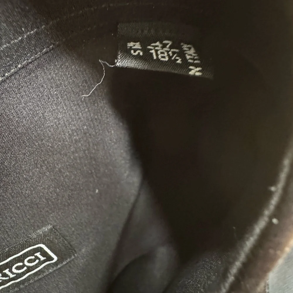 Stefano Ricci Black Men's Silk Luxury Shirt w/ Swarovski Crystals & French Cuffs - Picture 2 of 2